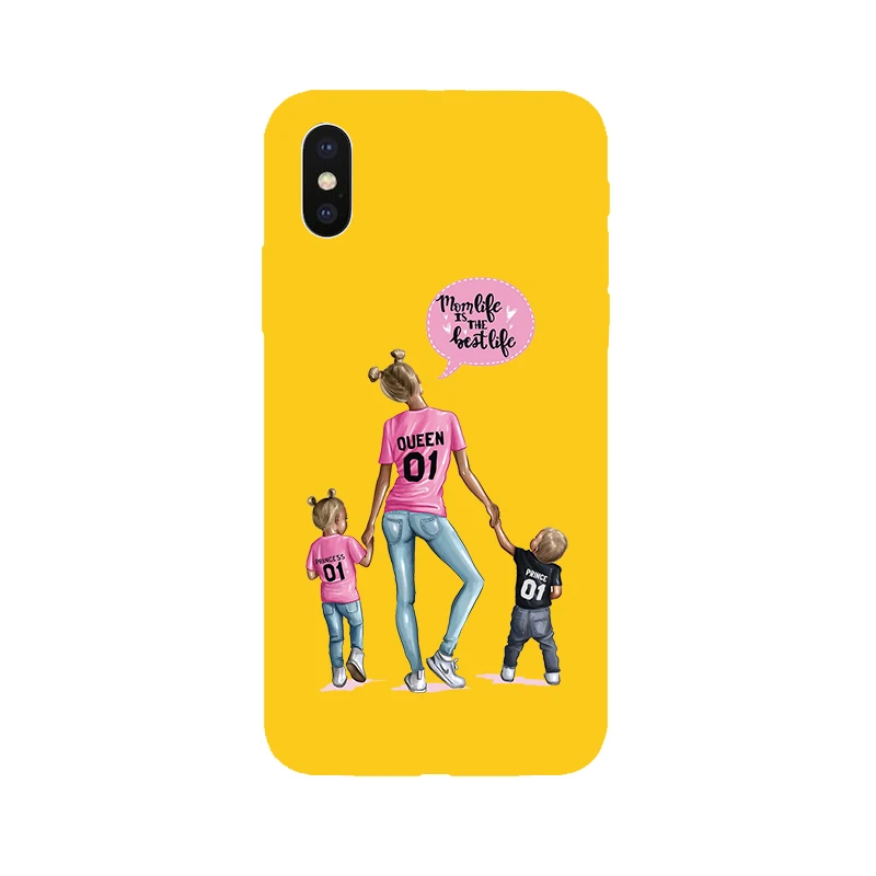 Phone Case For iPhone 5 5s SE 7 8 6 6s Plus X Xs XR XS Max Baby Girl Hair Soft Silicone Cases Back Cover Queen |