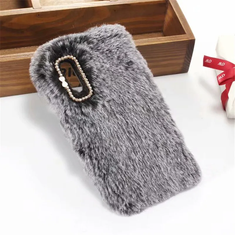 Милый чехол из пушистой кроличьей шерсти для p smart plus 2019 nova 3i 4 4e p20 lite pro p30 Чехол со