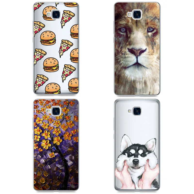 Cover TPU Case For Huawei Honor 5C Euro Version NO Fingerprint Hole Soft Phone Fun for huawei honor 5c RU |