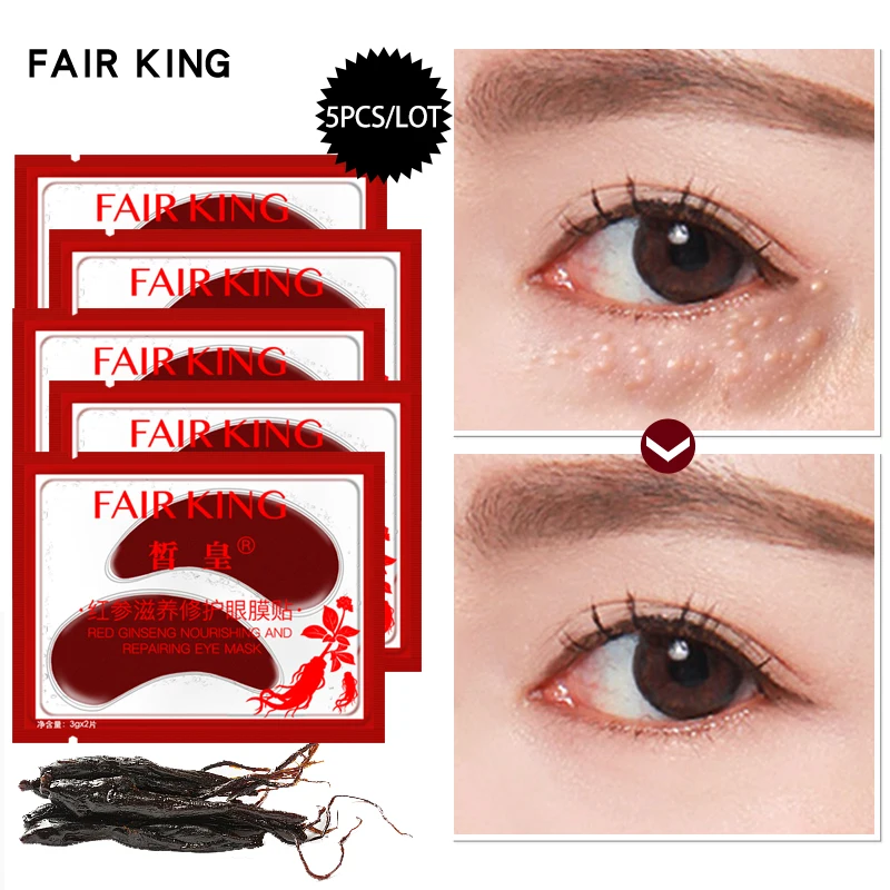 Новинка 5 пара/лот красный женьшень питательная и восстанавливающая маска для