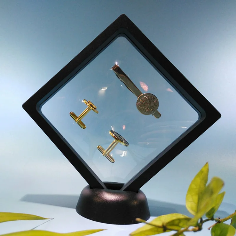 Квадратный 3D альбомы плавающая рамка держатель Монета коробка ювелирных изделий