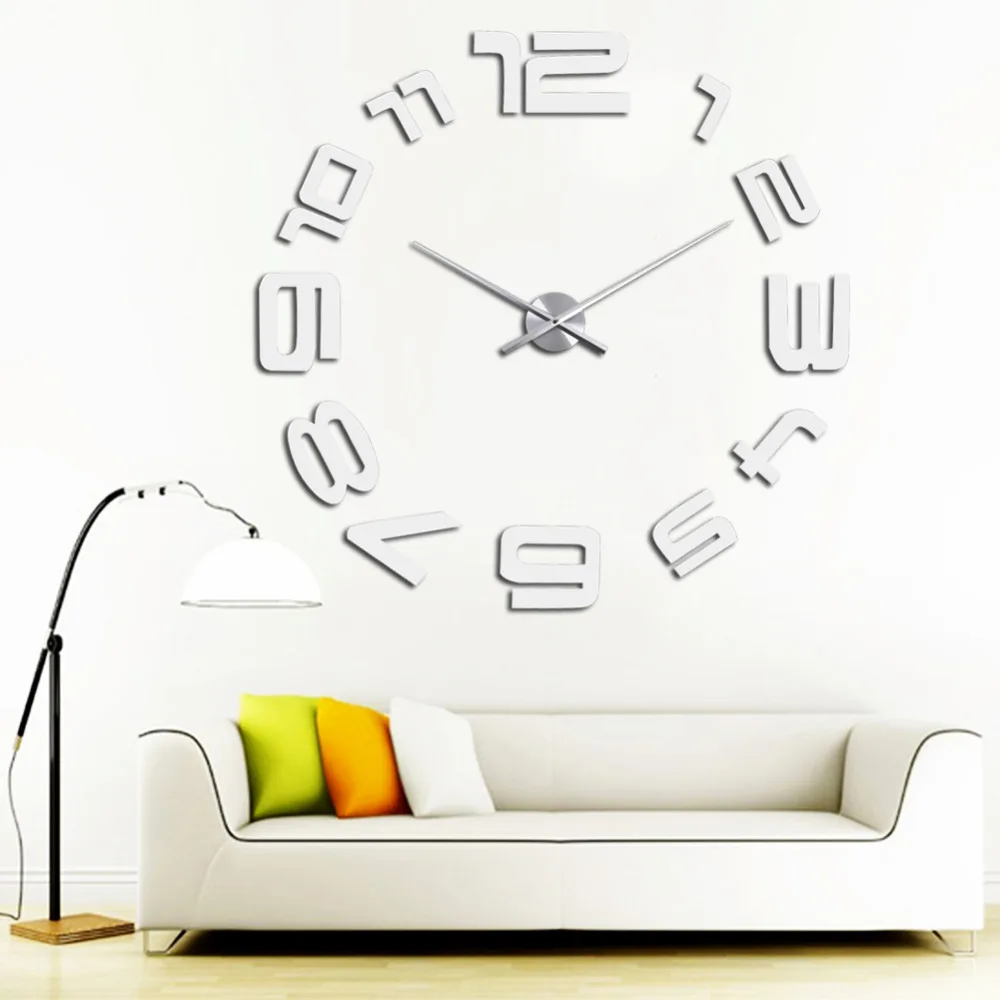 Главная Присоединения DIY Настенные Часы Большое Количество Стены 3D Mirrior Новый 2016