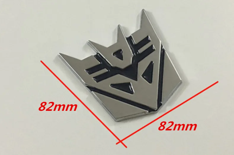 82mm ABS 3d наклейки для автомобиля трансформеры для автомобиля логотип окна хвост автомобиля украшения кузова автомобиля Стайлинг - Название цвета: 82mm