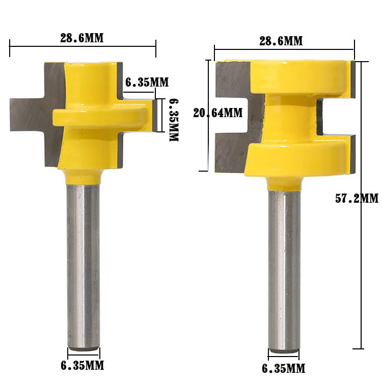 2pcs-бесплатная доставка деревообрабатывающий фрезы твердосплавная концевая