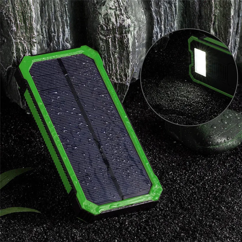 OMESHIN светодиодный внешний аккумулятор с двумя usb-портами, чехол с солнечной панелью, зарядное устройство, набор для самостоятельной сборки, коробка для смартфона 180123, Прямая поставка
