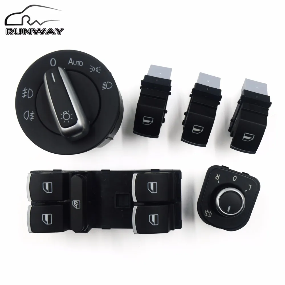 Кнопка переключения стеклоподъемника для Volkswagen VW Jetta mk5 golf 5 6 tiguan passat b6 B7 CC GOLF PLUS