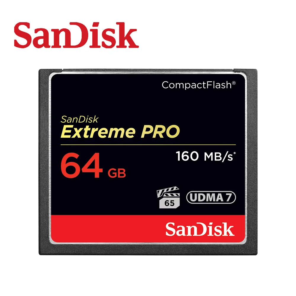 SanDisk Extreme Pro CompactFlash 32 Гб 64 128 ГБ 256 CF карта 800X VPG-20 120 Мб/с для богатой камеры 4K и Full HD