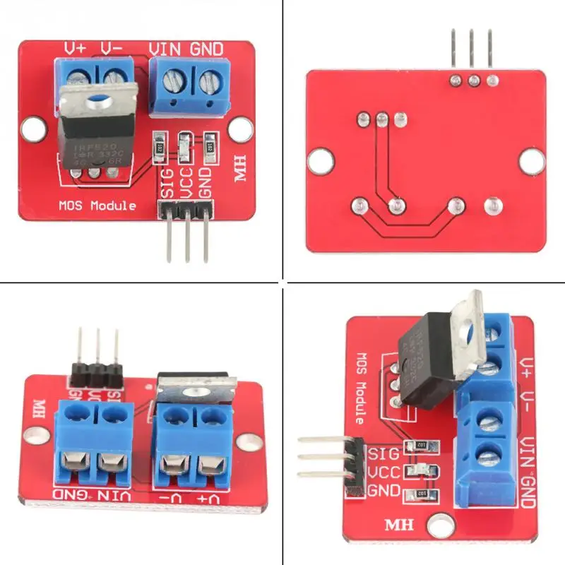Фото Драйвер PWM 3 В/5 В IRF520 драйвер MOSFET модуль драйвера выход ШИМ водительские платы 0-24 5 Драйвер PWM 3 В/5 В IRF520 драйвер MOSFET модуль драйвера выход ШИМ водительские платы 0-24 5