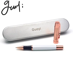 Guoyi A218, роскошный, для бизнеса, для обследования, металлический, высококачественный, подарки, массовое изготовление на заказ, с логотипом гелевая ручка для подписи