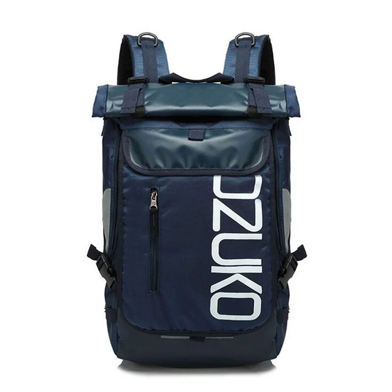 Royal blue OZUKO модный школьный рюкзак для мужчин, большая вместительность, дорожная сумка, повседневные школьные рюкзаки для девочек, водонепроницаемые, для путешествий, Mochila - Цвет: Royal blue
