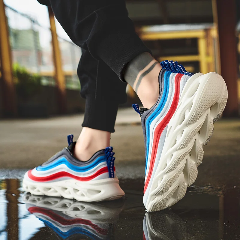 Hot Sneakers Trendy Tennis Shoes Trainer Sports For Men 2019 Sport Lightweight Lace-up Comfortable Breathable | Спорт и развлечения
