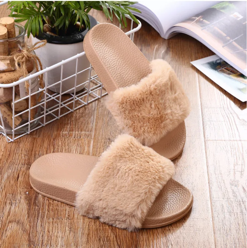 Домашние плюшевые тапочки 2020 Сезон весна осень Женская повседневная обувь