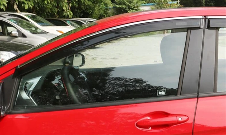 Пластиковый козырек для окна Honda CITY 2014-2016, дефлектор для защиты от солнца и дождя для Honda CITY 4 шт./компл. от AliExpress WW