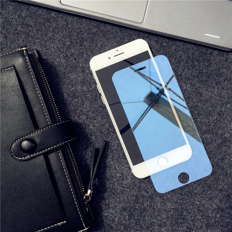 9H HD Роскошная красочная зеркальная защитная пленка для iPhone X/XS 8 7 6 6S 5 5S 5C SE для iPhone 6 6S 7 8 Plus закаленное стекло