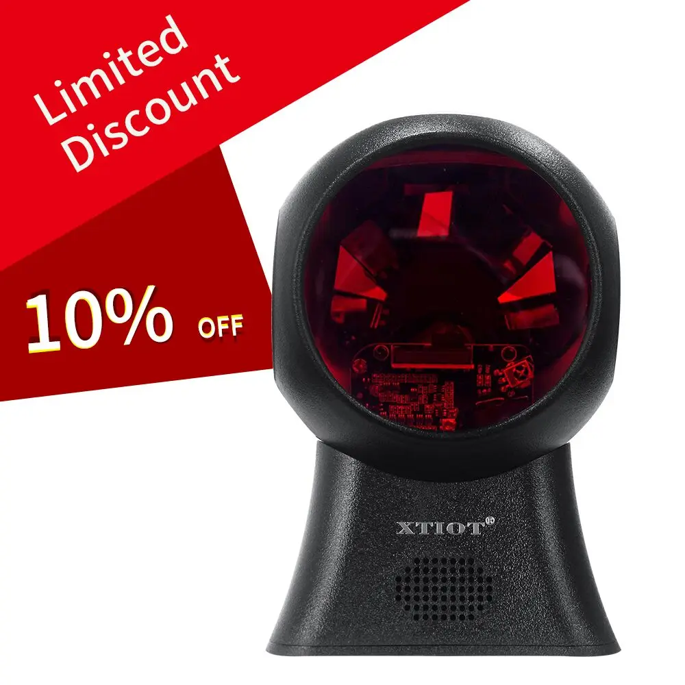 XT7120 RS232/USB Flatbed 20 Lines Desktop Omnidirectional 1D Laser Presentation Barcode Scanner for Supermarket | Компьютеры и офис