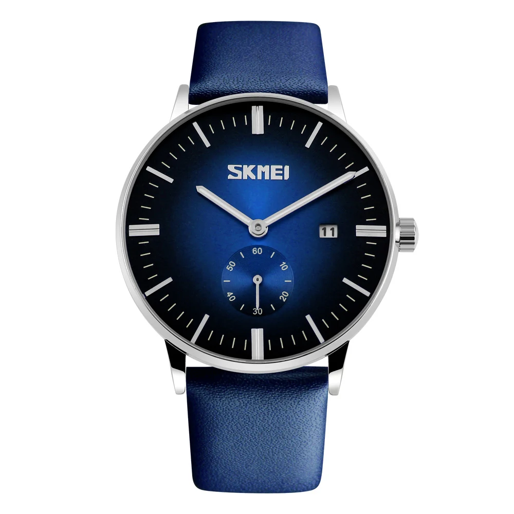 

Часы мужские SKMEI 9083, водонепроницаемые, с кожаным ремешком, 30 м