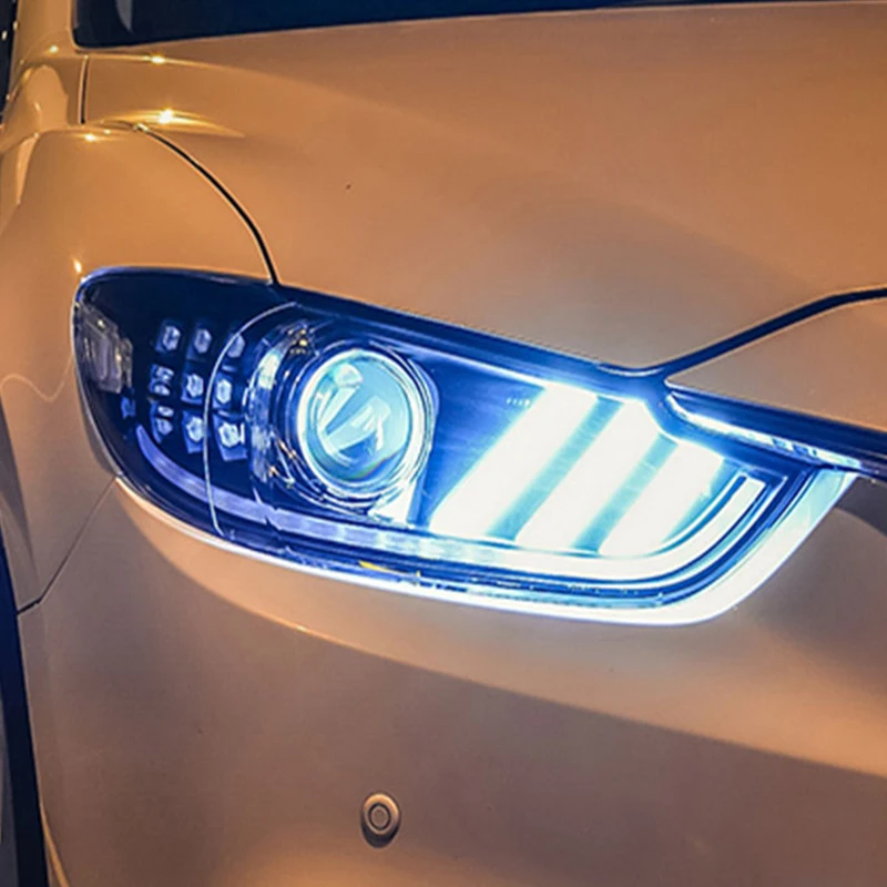 2 шт. светодиодный фары для Mazda 6 2014 2015 Автомобильные ангельские глазки комплект