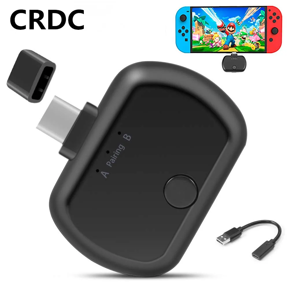 Передатчик CRDC Bluetooth 5 0 USB Type C двойное соединение Aptx низкая задержка беспроводной