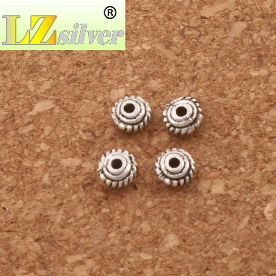 С зажимом медной проволоки Орхидея камушки бусинки Rondelle бусины 4 8x4 8 мм 190 шт.