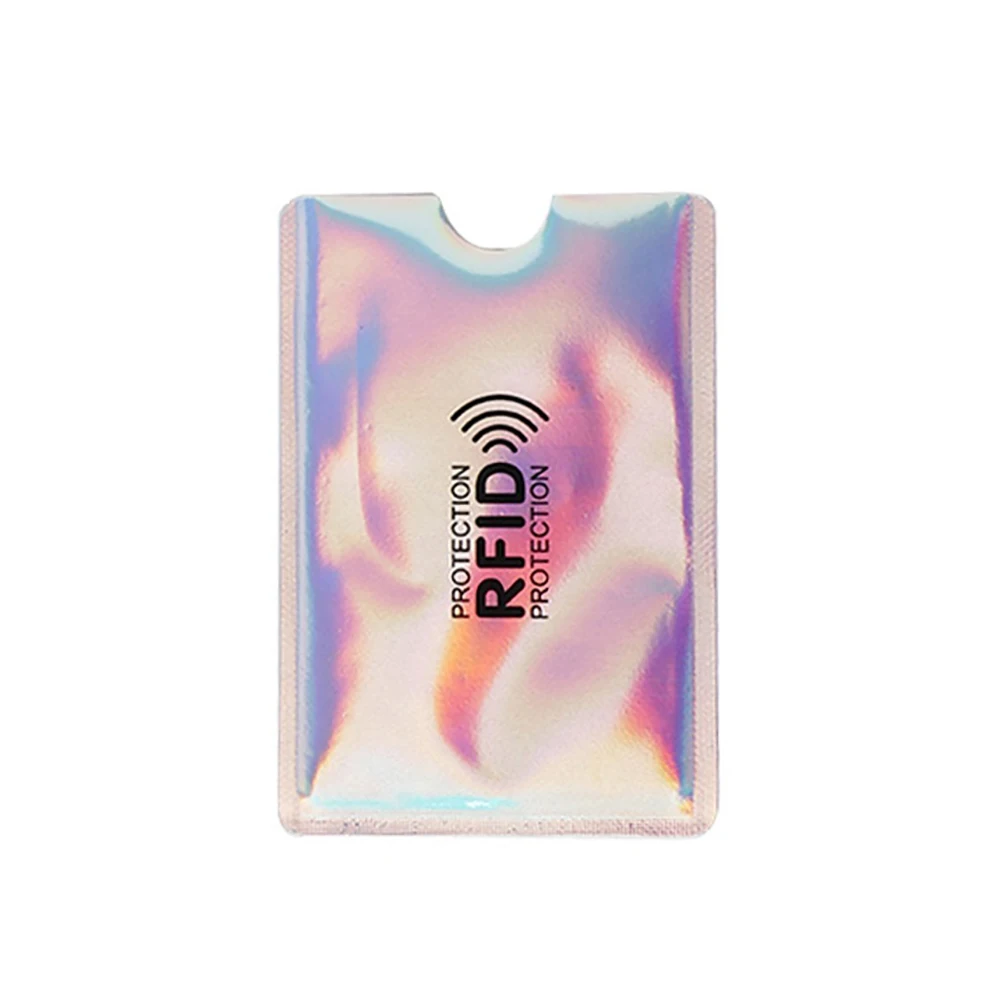 10 шт. Алюминиевый RFID блокирующий держатель карты Чехол Противоугонный защитный