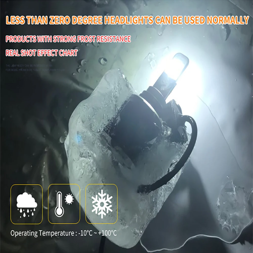 Светодиодный фар автомобиля D1S D2S D3S D4S светодиодный фары для авто Conversion Kit 120 Вт 12000LM 6000 К авто фары противотуманные фары