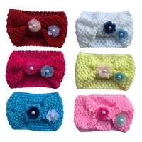 6pcs per lot girls kids knit crochet turban headband warm knot headbands hair accessories for children hairband ornaments