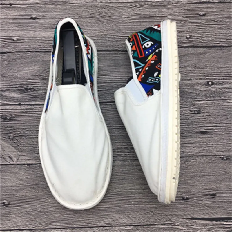 Fashion Flats Shoes Espadrilles Loafers Light Hard-Wearing Rubber Spring Canvas Embroider 2019 Man Women Harajuku | Обувь