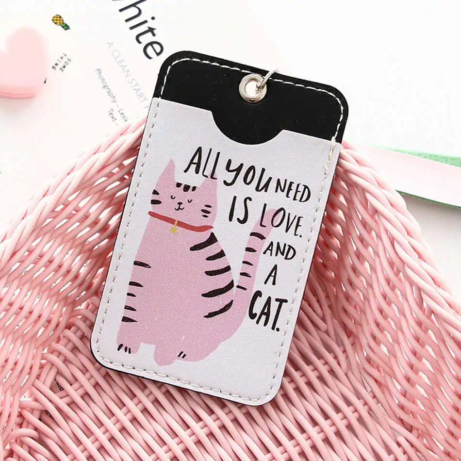 11 Kawaii, животное, единорог, банк, кредитный ID держатель для карт, Обложка для карт, Женский дорожный банк, автобус, кредитная карта, брелок, кошелек, цепочка, держатель для карт - Цвет: 11