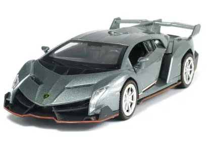 2 1:32 Veneno, несколько цветов, литая под давлением, модель автомобиля из металлического сплава, автомобиль-трансформер, открытая дверь, музыкальная мигающая задняя часть, детские игрушки - Цвет: 2