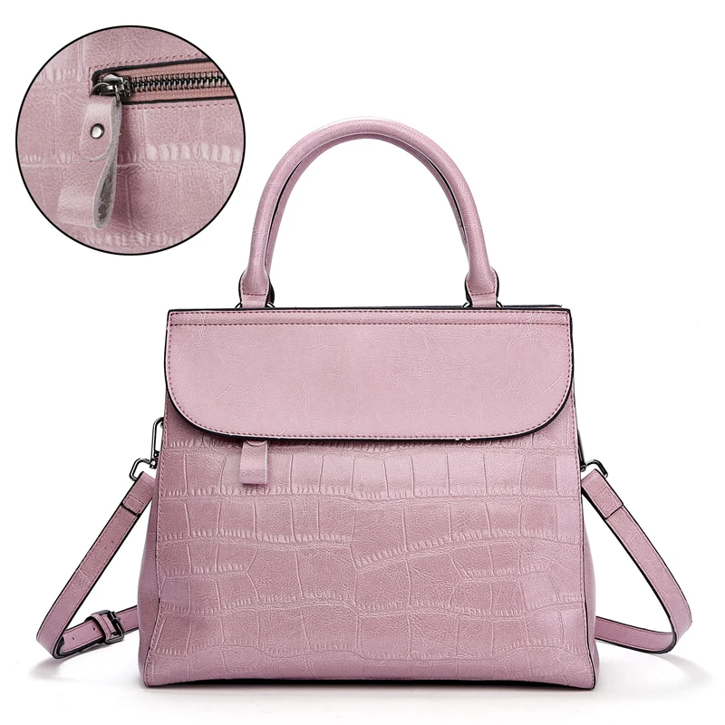 Женская сумка из мягкой натуральной кожи с камнями ручками сверху|brand women bag|fashion