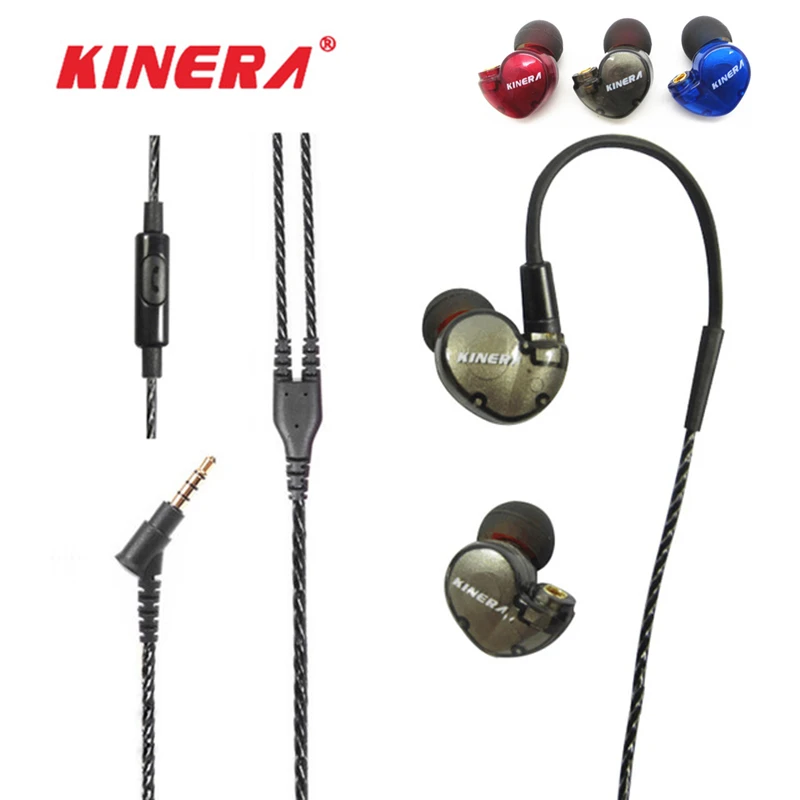 Kinera BD005 вкладыши Наушники контролировать динамический + уравновешенного якоря DD