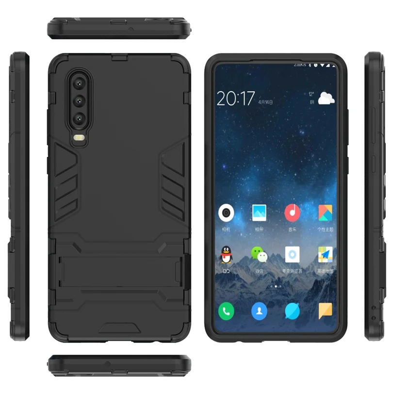 Для huawei P30 Чехол ударопрочный автомат Броня гибридная резина силикон чехол для