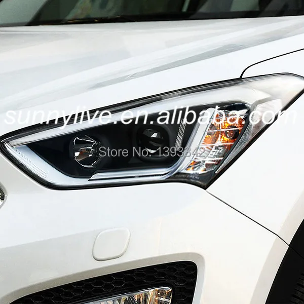 Новая светодиодная ленсветильник для Hyundai Santa Fe ix45 с 2013 по 2014 год LD|light junior|lighted