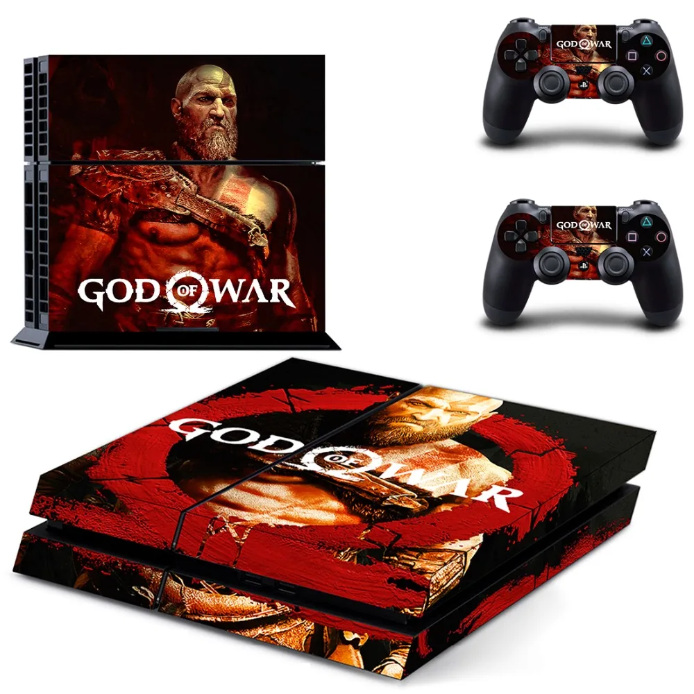 Виниловая наклейка Game God of War для консоли Sony Playstation 4 и 2 контроллера PS4 | Электроника