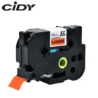 Cidy совместимая tze-B51 Tz-B51 черная флуоресцентная оранжевая ламинированная этикетка лента, используемая для принтера brother tz B51 TZE B51