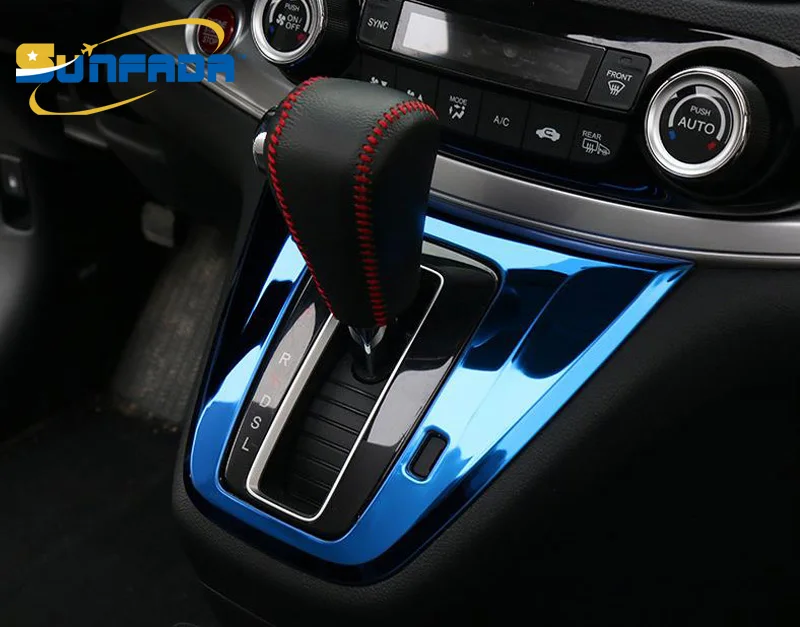 SUNFADA панель переключения передач из нержавеющей стали для автомобиля крышка отделка Подходит для Honda CR-V CRV 2012- на аксессуары автомобиль-Стайлинг(LHD& RHD