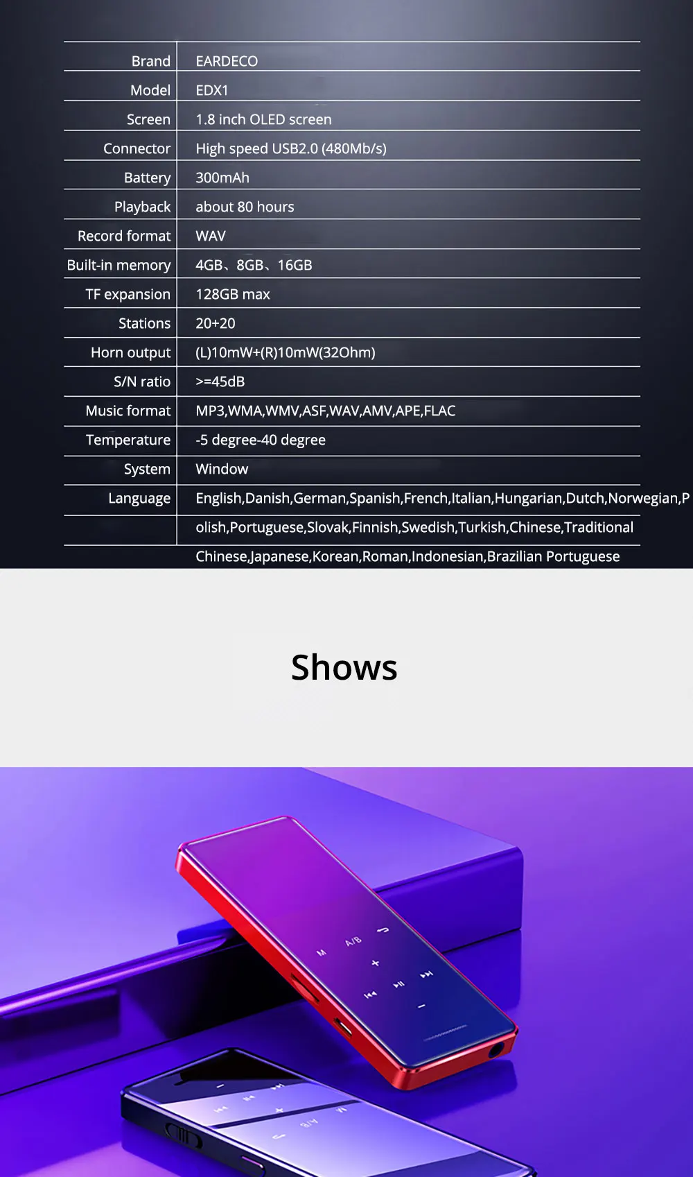 Сенсорный экран MP3 плеер Bluetooth Hifi Walkman Музыка Hi Fi Mp 3 Flac плеер Hi-Fi аудио проигрыватели без потерь часы TF NONTAUS