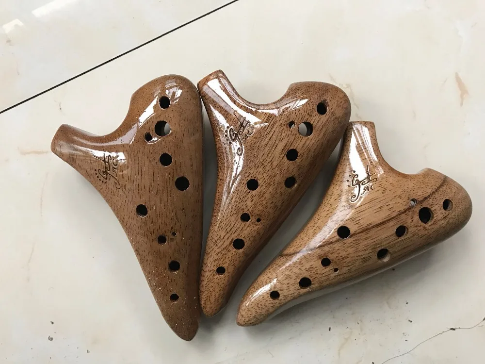 Музыкальный инструмент из древесины ocarina elm 12 отверстий alto C AC|instrument|instrument