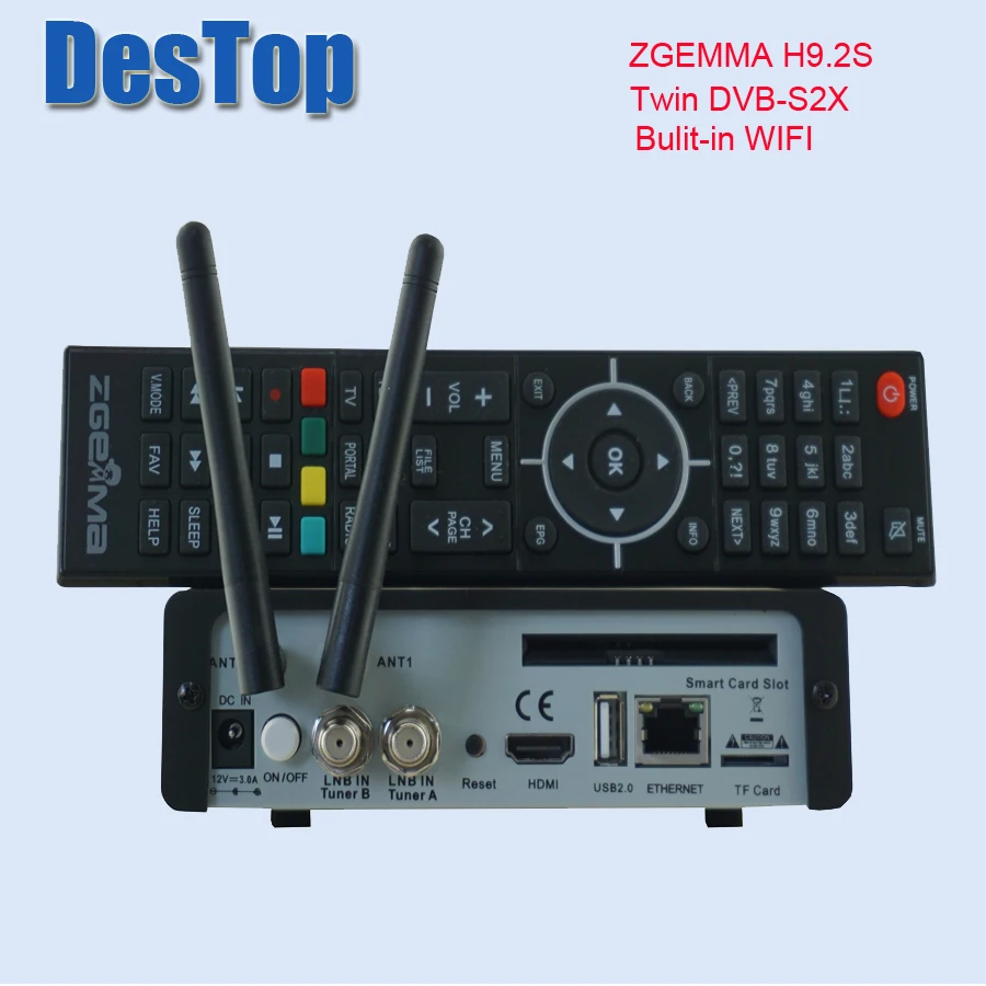Новая версия ZGEMMA H9.2S Linux OS Enigma2 цифровой 4K UHD спутниковый ресивер DVB S2X + двойной