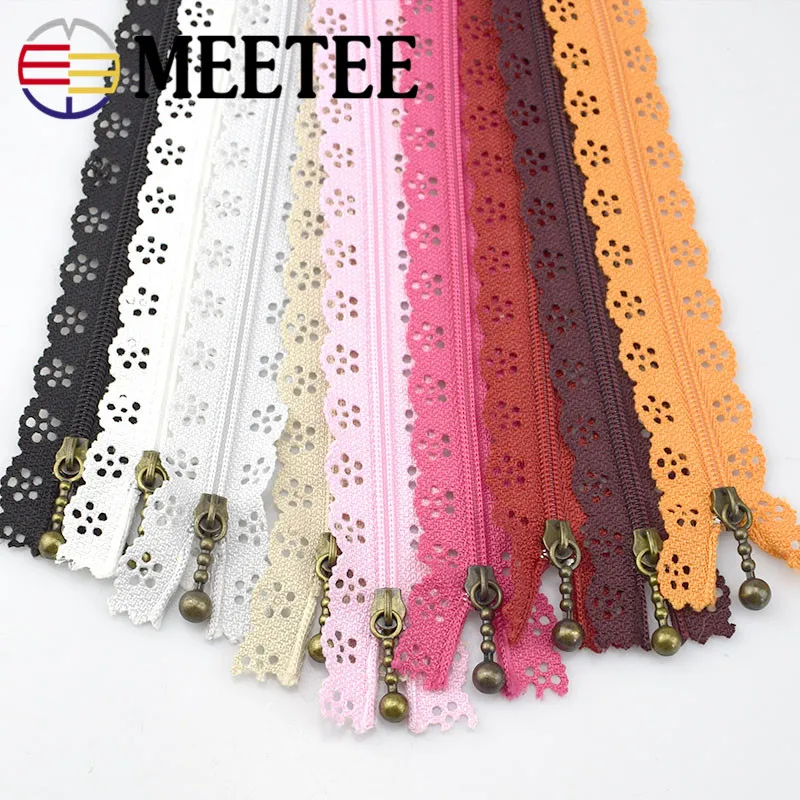 10 шт. Meetee 3 #20 см нейлоновая катушка красивое кружевное застежек молний для DIY