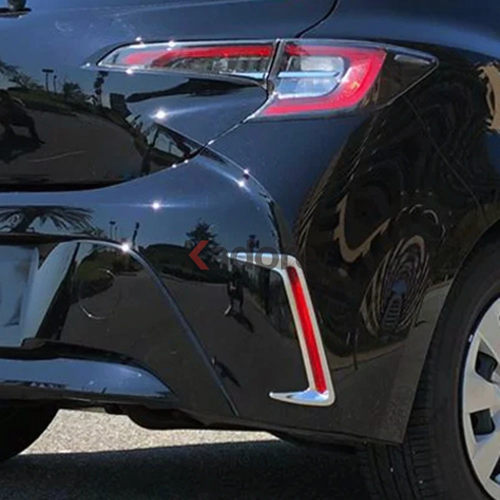 Для Toyota Corolla хэтчбек ABS Хром Передняя противотуманная фара задний хвост противотуманная фара крышка отделка автомобиля Защита внешние аксессуары