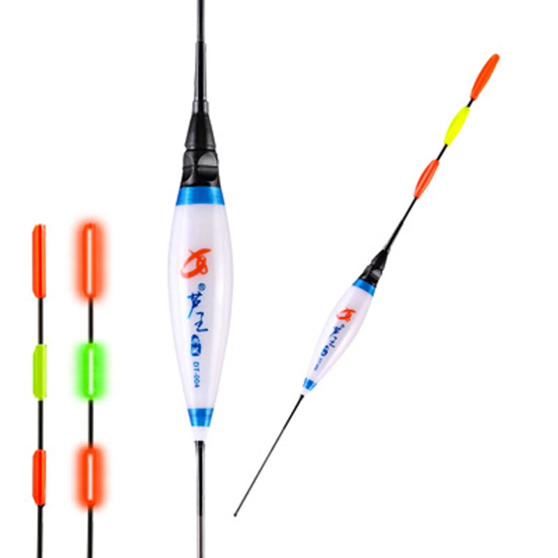 LED Fishing Float Composite Nano Light Electronic Bobber Shallow Water Luminous Glowing Buoy With Battery | Спорт и развлечения