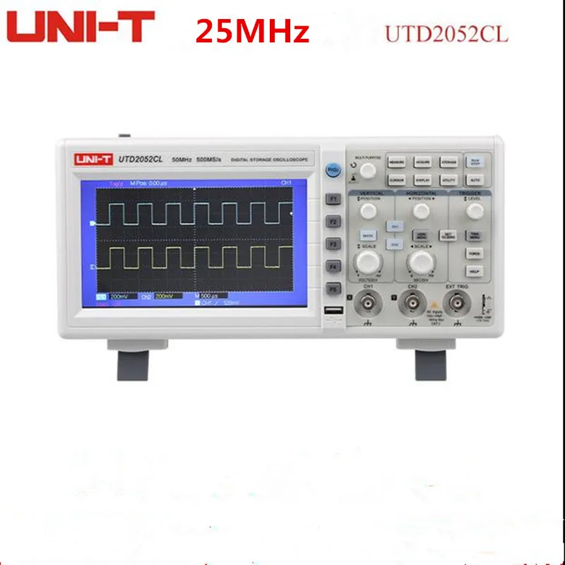 Цифровой осциллограф UTD2025CL с USB 25 МГц 250 мс/с 2 канала 7 ''TFT ЖК дисплей OTG|oscilloscope