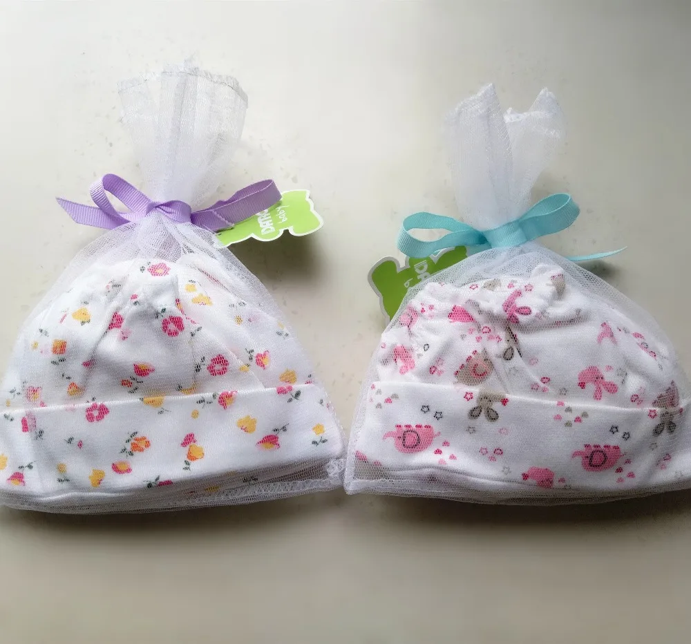 Шапка + перчатки носки для новорожденных 100% хлопок | Детская одежда и обувь