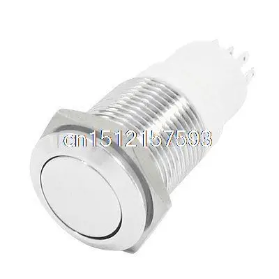 

SPDT 5Pin 2 Позиции фиксации Нержавеющая сталь кнопочный переключатель 24V 3A