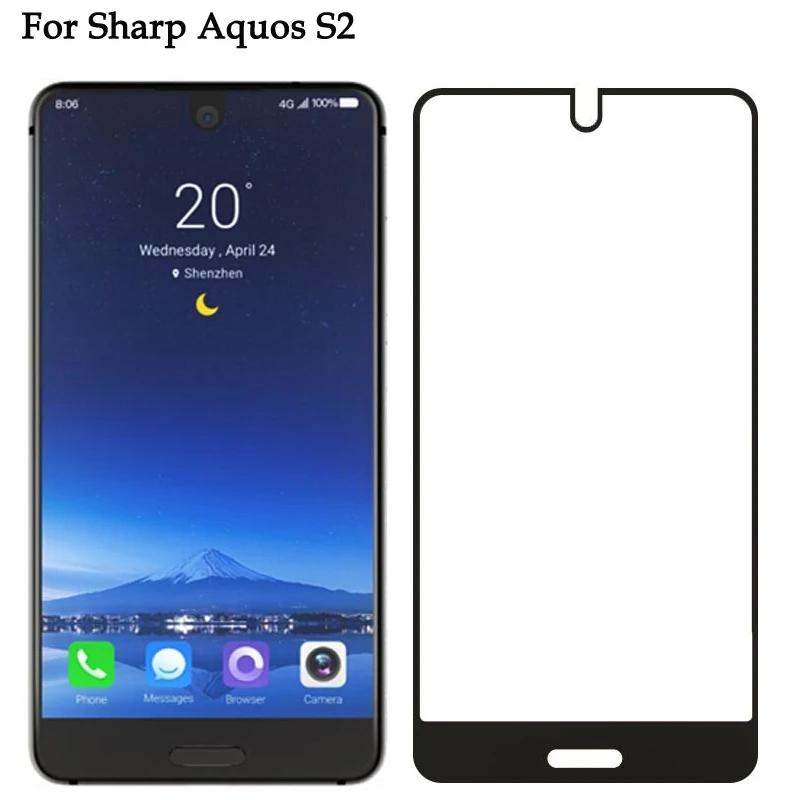 1 шт. 9H полноразмерная Защита экрана для Sharp Aquos S2 защитная пленка Закаленное