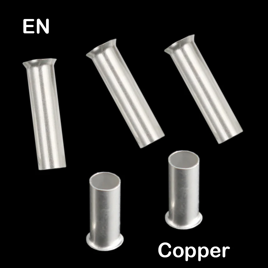 

EN4009 EN4012 EN6010 EN6012 EN6018 Copper Cold Press Sleeve Tube Non-Insulated Naked Connector Ferrule Cord End CrimpTerminal