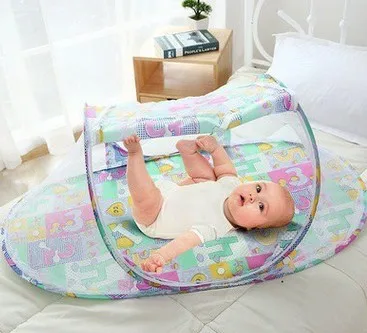 

Baby Cot Canopy Mosquito Net Infant Portable Travel Bed Crib Mosquito Bug Net