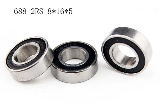 10 шт. резиновые шарикоподшипники 8x16x5 688 2RS 8*16*5|bearing bearing|bearing 8x16x5bearings 8*16*5 |