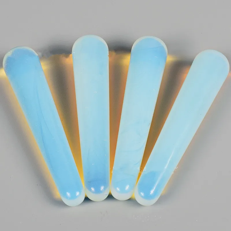 1 шт. натуральный кварцевый кристалл опал ручной работы Массажная стержень | Дом и